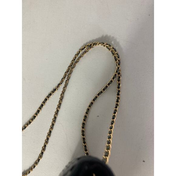 Whiting & Davis Women's Black Evening Purse Bag Crossbody Bag w/ Gold Chain‎ - Picture 9 of 16